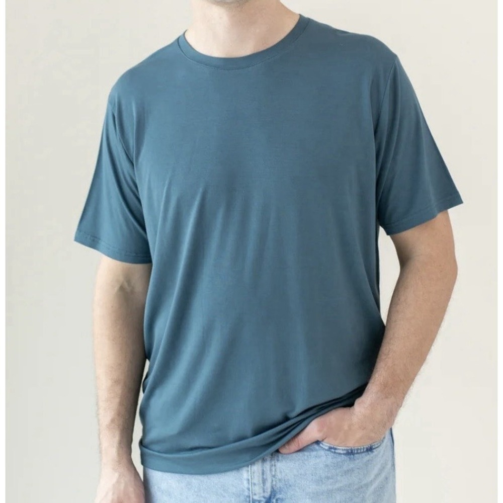 Kyte Baby Men's Short Sleeve Crew Neck Tee T Shirt Size Small Bamboo Atlantic